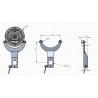RA-083 Роликовый рычаг подложкодержателя JIG-83