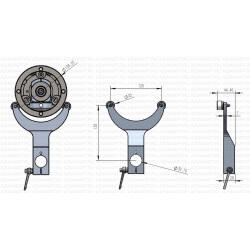 RA-083-3 Роликовый рычаг подложкодержателя JIG-83