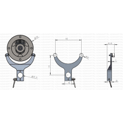 RA-110-3 Роликовый рычаг подложкодержателя JIG-110