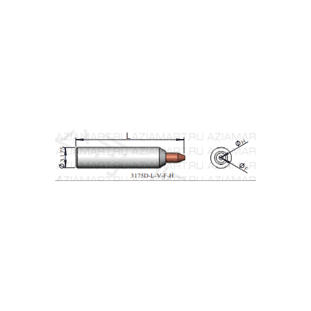 3175D-L-V-F-H Инструмент для монтажа кристаллов (Collet/Pick Up Tool)