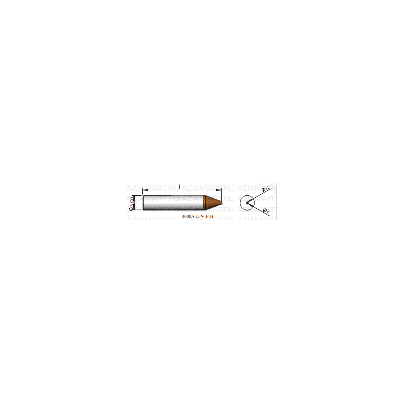3000A-L-V-F-H Инструмент для монтажа кристаллов (Collet/Pick Up Tool)