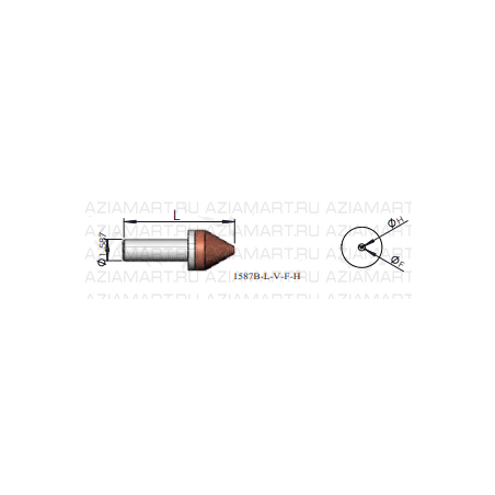 1587B-L-V-F-H Инструмент для монтажа кристаллов (Collet/Pick Up Tool)
